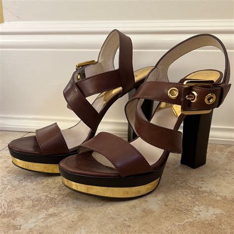 michael kors calder leather sandals|Michael Kors sandals clearance.